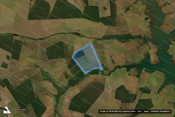 Imagem de satélite de Fazenda Maria Antônia - Parte 1 em Ribas do Rio Pardo - MS
