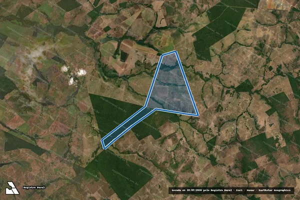Imagem de satélite de FAZENDA ESMERALDA-II - FAZENDA ESMERALDA-II em São Miguel do Araguaia - GO