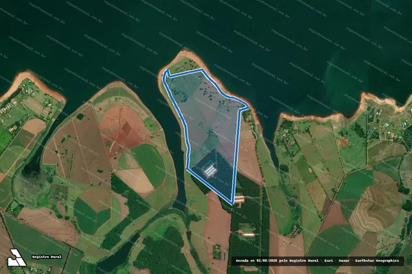 Imagem de satélite de Fazenda San Francisco em Itaí - SP