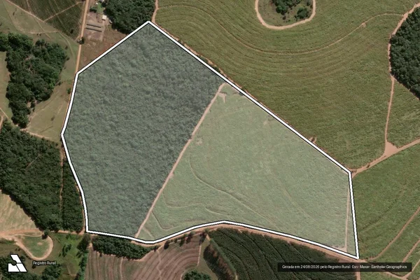 Imagem de satélite de Fazenda Planalto - Matricula 4915 ? Gleba B em Santa Rosa de Viterbo - SP
