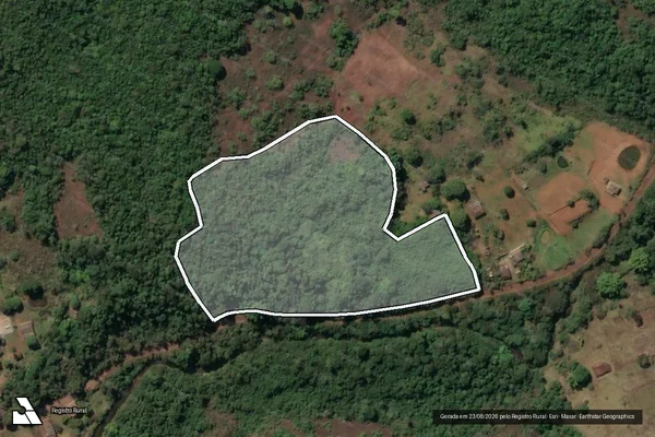 Imagem de satélite de Sítio Aroeira - Parte 1 em Barão de Cocais - MG