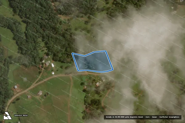 Imagem de satélite de P.A. SANTA RITA I LOTE 14 - Parte 2 em Água Doce - SC