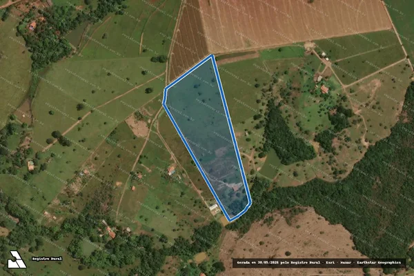 Imagem de satélite de FAZENDA CACHOEIRA - Gleba 01 em Aragoiânia - GO