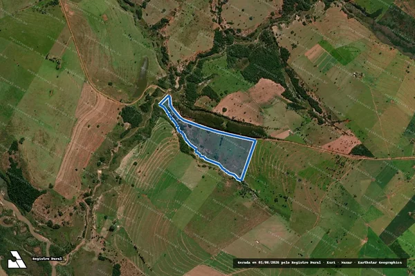 Imagem de satélite de Fazenda Campo Verde - Lote desmembrado da Fazenda Campo Verde em Iguatemi - MS