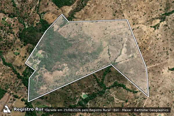 Imagem de satélite de FAZENDA CHAPADA BONITA - 001 em Monte Alegre de Goiás - GO