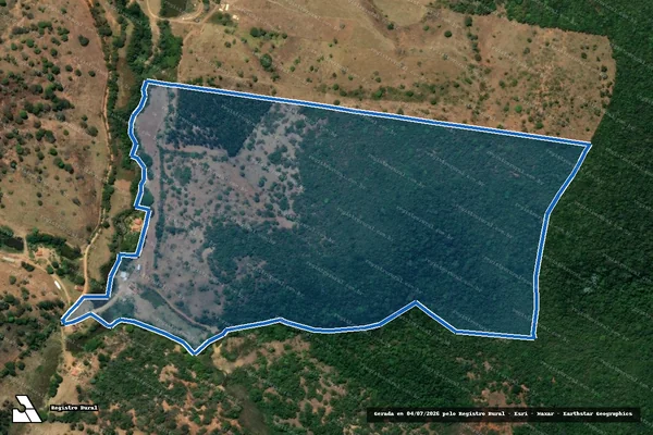 Imagem de satélite de Santa Cruz - Parcela 1 em Guanhães - MG