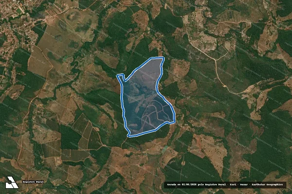Imagem de satélite de Fazenda do Engenho - Parte 1 em Felício dos Santos - MG