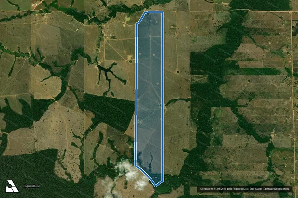 Imagem de satélite de LOTE 265/B-1 - GLEBA BURAREIRO - PARCELA 02 em Ariquemes - RO