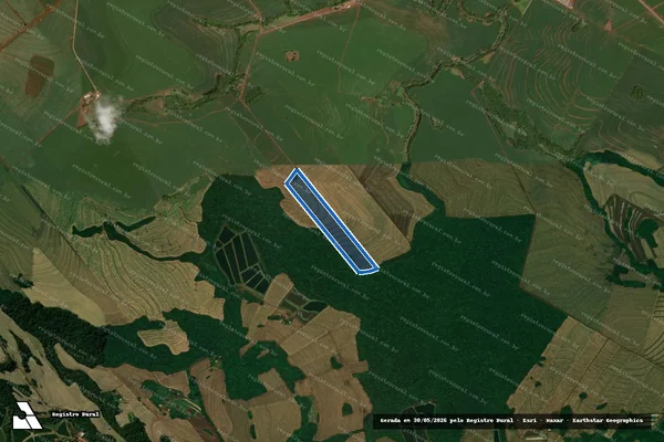 Imagem de satélite de Parte Destacada do Lote 05-F, da Gl. 09-A, da Col. Peruíbe - Parte Destacada do Lote 05-F, da Gl. 09-A, da Col. Peruíbe em Iracema do Oeste - PR