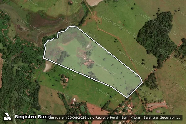 Imagem de satélite de FAZENDA SANTA TEREZA E CÓRREGO DO FELIPE - 001 em Inhumas - GO