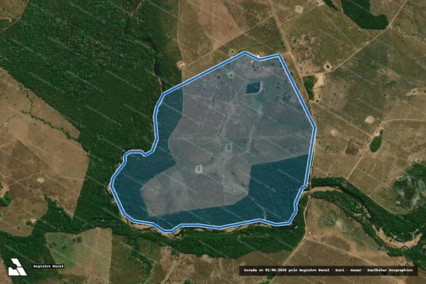 Imagem de satélite de FAZENDA BOA ESPERANÇA - 001 em Floresta do Araguaia - PA