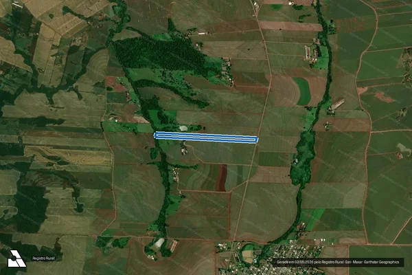 Imagem de satélite de Lote 339 (subdivisão), Bairro Progresso, 1ª Parte, Gleba Rio Verde-2 - Parte 1 em Iracema do Oeste - PR