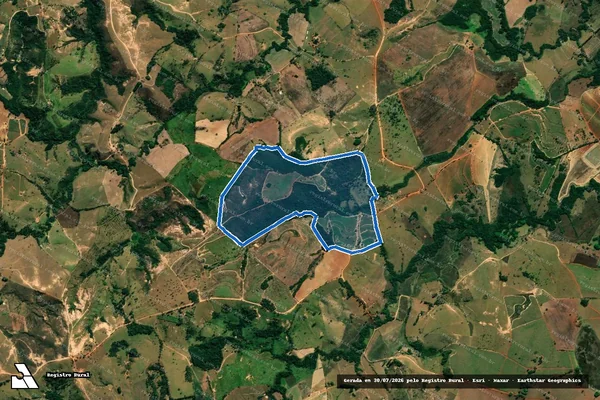 Imagem de satélite de Olhos D?Água - Parte 1 em Bambuí - MG
