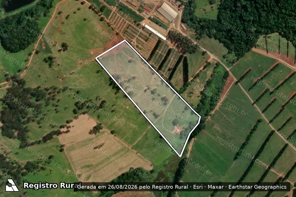 Imagem de satélite de Fazenda Areias - Parte 1 em Passos - MG