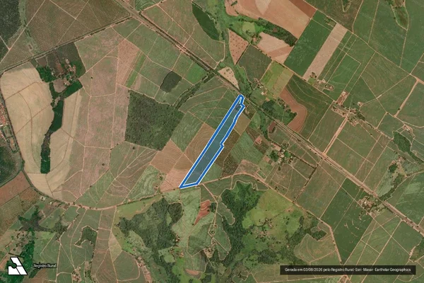 Imagem de satélite de Sítio São João da Figueira - Parte 1 em Cajobi - SP