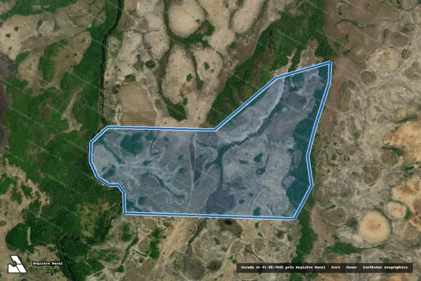 Imagem de satélite de FAZENDA RODÉSIA - Parte 1 em Bonfim - RR