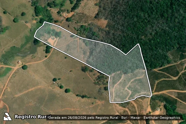 Imagem de satélite de Sítio Rosa - Parte 1 em Imbé de Minas - MG