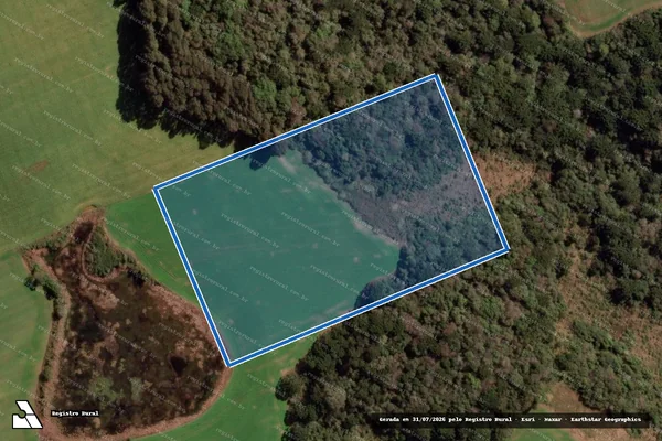 Imagem de satélite de FAZENDA GLEBA JORDÃOZINHO 03 - 001 em Guarapuava - PR