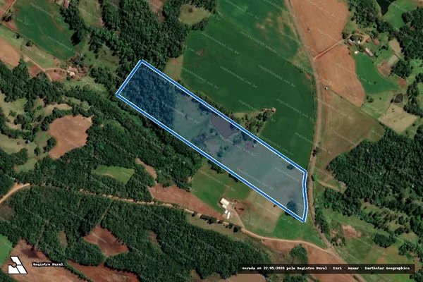 Imagem de satélite de FRAÇÃO DO LOTE RURAL Nº 48-B COLONIA BOA VISTA - Parcela 1 em Santo Cristo - RS