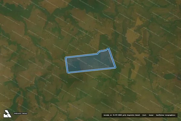 Imagem de satélite de Fazenda São João Novo - Parte 1 em Rochedo - MS