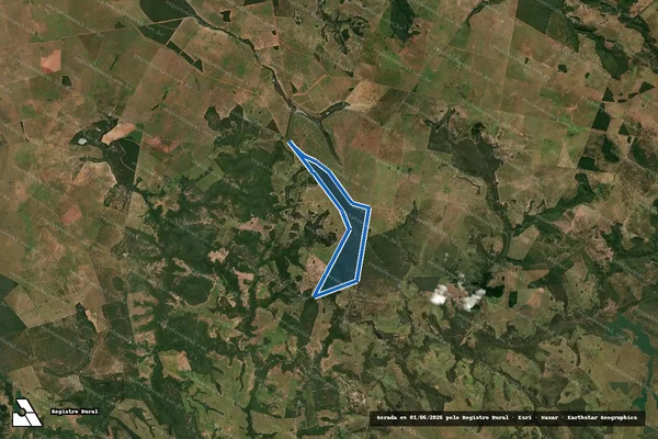 Imagem de satélite de Fazenda Vale dos Buritis - Parte 3 em Figueirão - MS