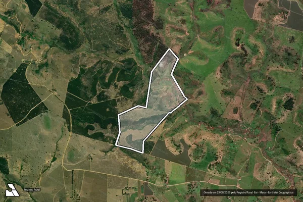 Imagem de satélite de Fazenda Ipiranga e Bela Brisa - Gleba Única em Medeiros Neto - BA