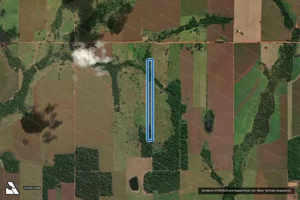 Imagem de satélite de Lote Rural 15-R5, Gleba 21, PIC PAR - Parcela 1 em Cerejeiras - RO