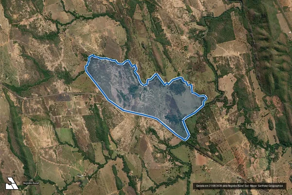 Imagem de satélite de FAZENDA VARGEM BONITA DE BAIXO - Parte 1 em Unaí - MG