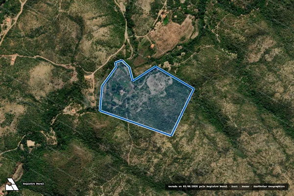 Imagem de satélite de FAZENDA CARRASCÃO - Parte 1 em Rio Pardo de Minas - MG