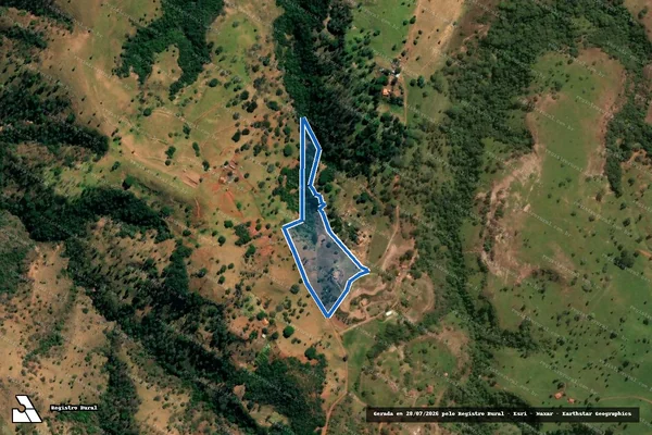 Imagem de satélite de Sitio Santo Expedito - 01 em Tiros - MG
