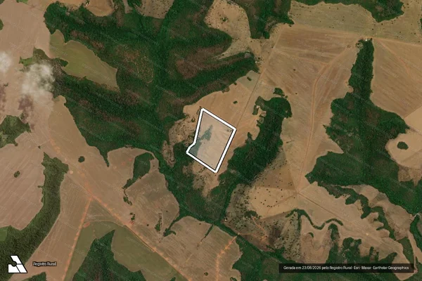Imagem de satélite de Lote 69 ? Projeto de Assentamento Nascente do São Domingos (Gleba 02) - Lote 69 ? P.A. Nascente do São Domingos (Gleba 02) em Caiapônia - GO