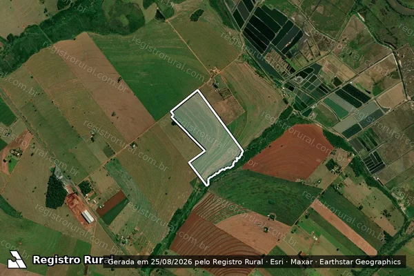 Imagem de satélite de FAZENDA OURO BRANCO ? MATRÍCULA 3728 - Parte 1 em Mundo Novo - MS