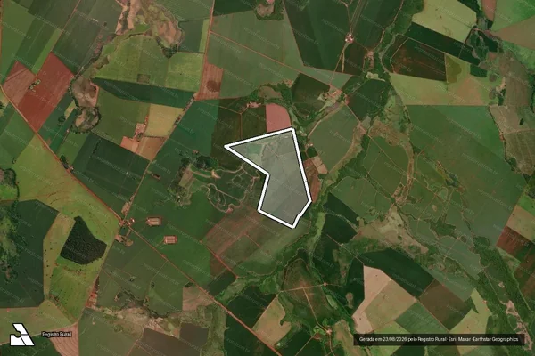 Imagem de satélite de FAZENDA JOANESSA 2 - Parte 1 em Laguna Carapã - MS