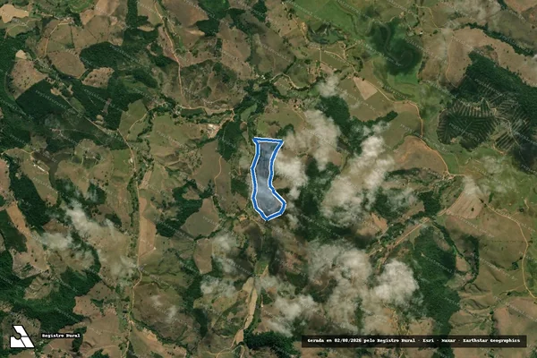 Imagem de satélite de Fazenda - Boa Sorte em Mercês - MG