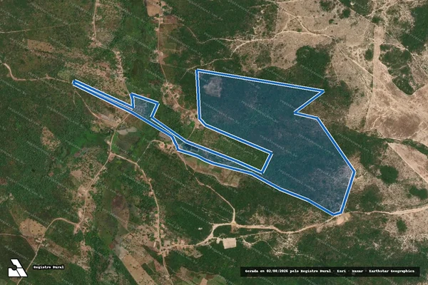 Imagem de satélite de FAZENDA FREIXEIRAS - Remanescente em Milagres do Maranhão - MA