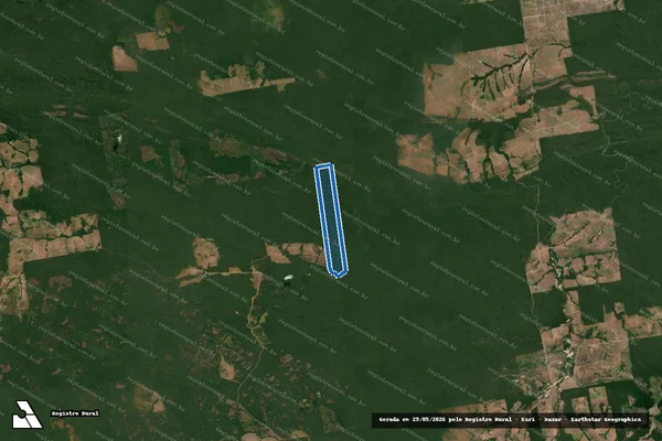 Imagem de satélite de LOTE RURAL N° 04-F - LOTE RURAL N° 04-F em Apiacás - MT
