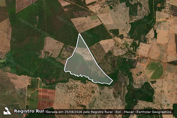 Imagem de satélite de Serrinha - Gleba 02 em Montes Claros - MG