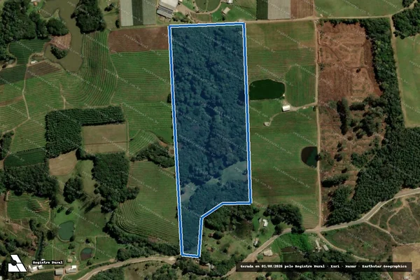 Imagem de satélite de AREA RURAL EM FAZENDA SOUZA - PARCELA 01 em Caxias do Sul - RS