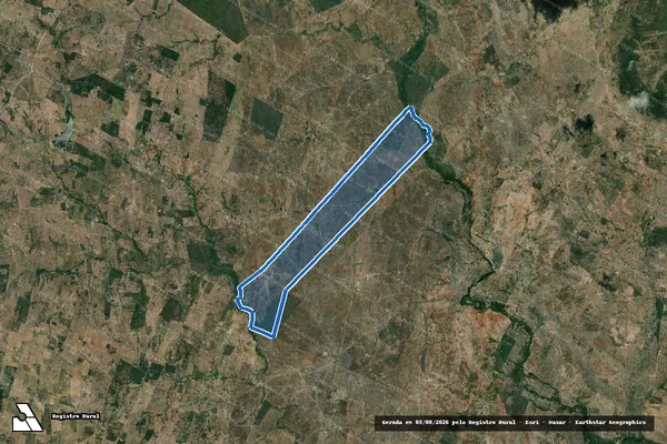 Imagem de satélite de Fazenda Beira Rio - Parcela 1 em Itiúba - BA
