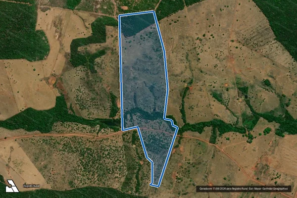 Imagem de satélite de FAZENDA PEDRA VERMELHA - LOTE 50 - FAZ.PEDRA VERMELHA- LOTE 50 em Palmeiras do Tocantins - TO