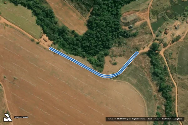 Imagem de satélite de FAZENDA SANTA CRUZ - GLEBA 06 (ESTRADA MUNICIPAL) em Botelhos - MG