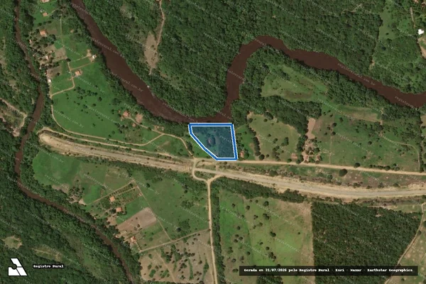 Imagem de satélite de FAZENDA PONTAL DO ARROJADO PARTE V - Parte 1 em Jaborandi - BA