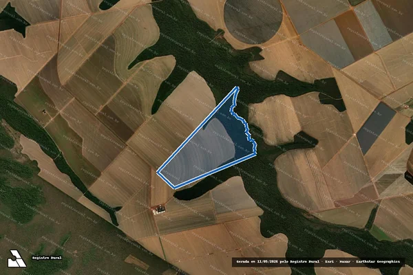 Imagem de satélite de FAZENDA MÃE MARGARIDA - Parte 1 em Santa Rita do Trivelato - MT