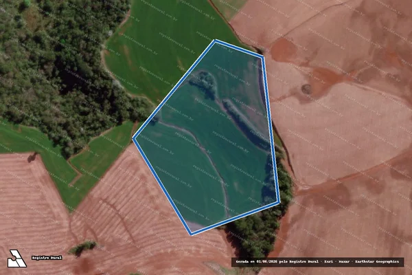 Imagem de satélite de PARTE DO LOTE RURAL 251 2 SECAO BRASIL - PARCELA 01 em Derrubadas - RS
