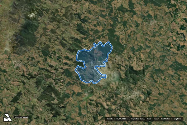 Imagem de satélite de Fazenda São Lourenço e Nova Vista / Parte 1 em Cataguases - MG