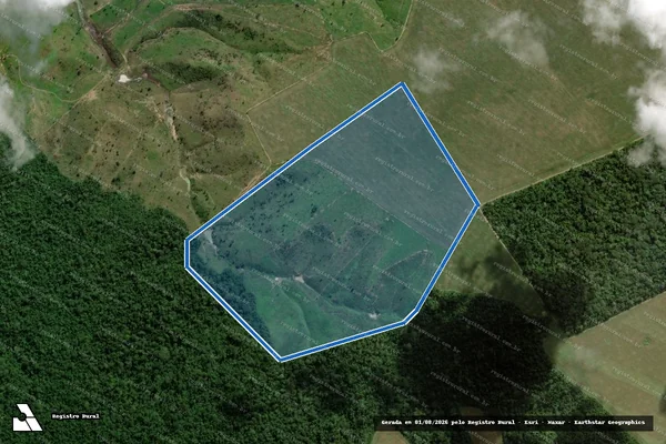 Imagem de satélite de FAZENDA CRISTAL - Fazenda Cristal Mat. 1.029 em Cidelândia - MA