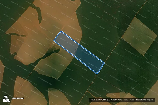 Imagem de satélite de LOTE 04 - Parte 1 em Santa Carmem - MT