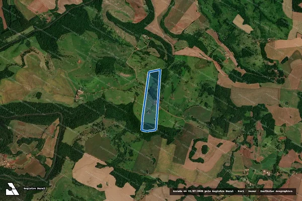 Imagem de satélite de LOTE RURAL N° 76 DA GLEBA N° 58-AM - Parcela 1 em Realeza - PR