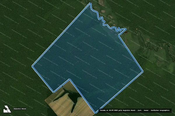 Imagem de satélite de FAZENDA URUTAL e SUMARÉ - 001 em São Félix do Araguaia - MT
