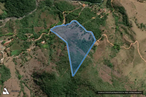 Imagem de satélite de Sítio Dr. Serafim - Sítio Dr. Serafim 3 em Ouro Preto - MG
